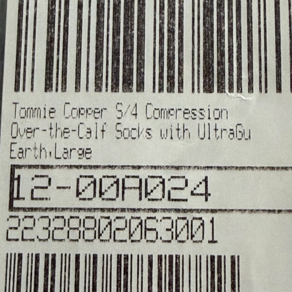Tommie Copper Over the Calf Compression Socks sz Large
